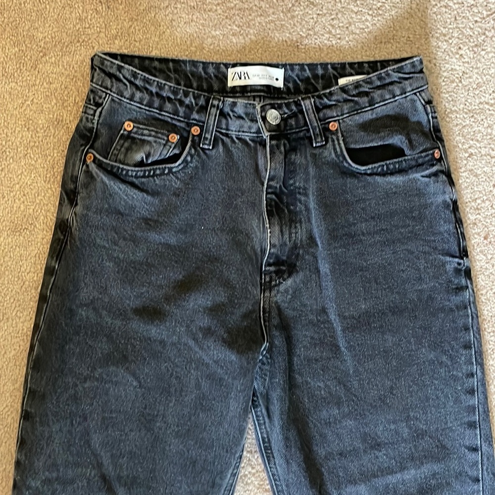Zara faded black jeans size 4